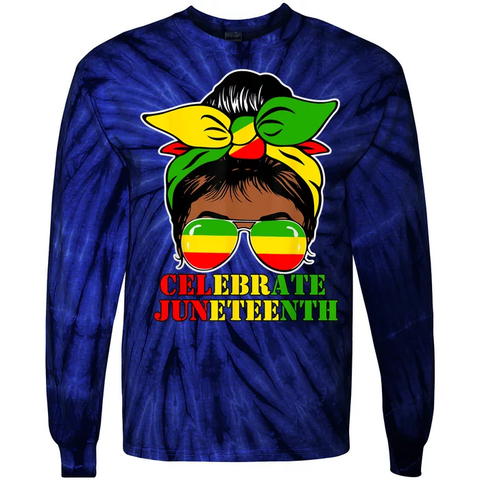 Juneteenth African American Black History June 19 Tie-Dye Long Sleeve Shirt