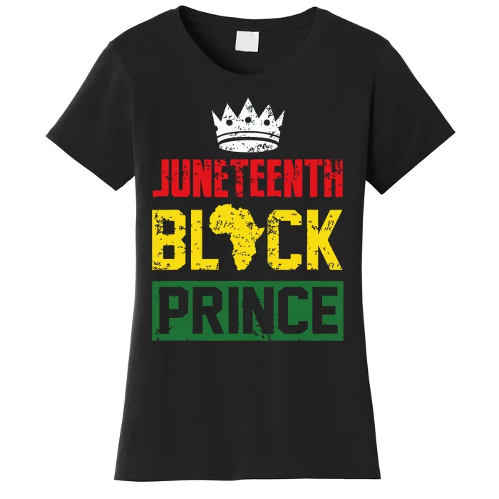 Juneteenth Afro American Boy Son Family Matching Juneteenth Women's T-Shirt