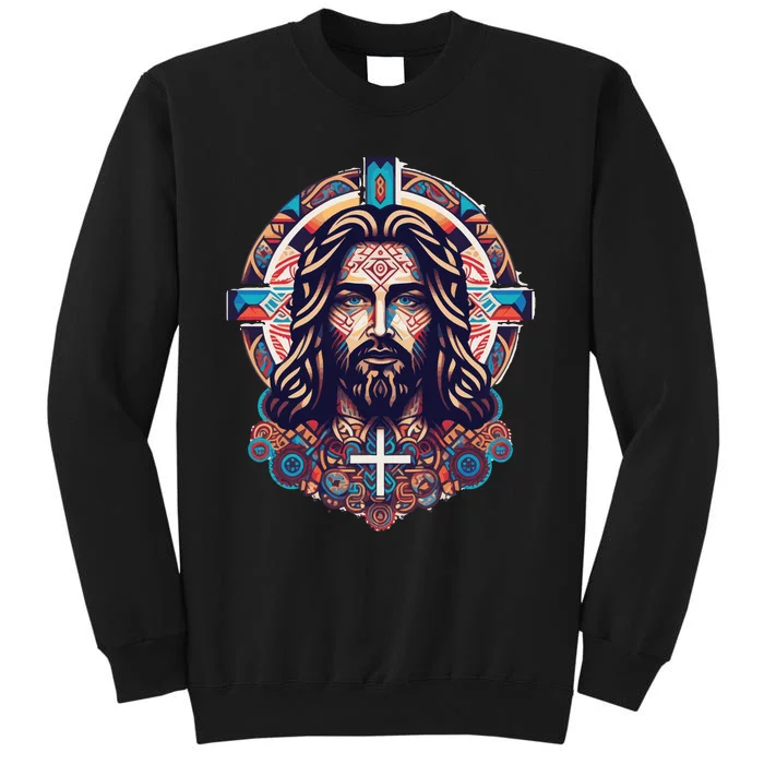 Jesus Abstract Art Sweatshirt