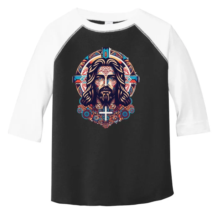 Jesus Abstract Art Toddler Fine Jersey T-Shirt