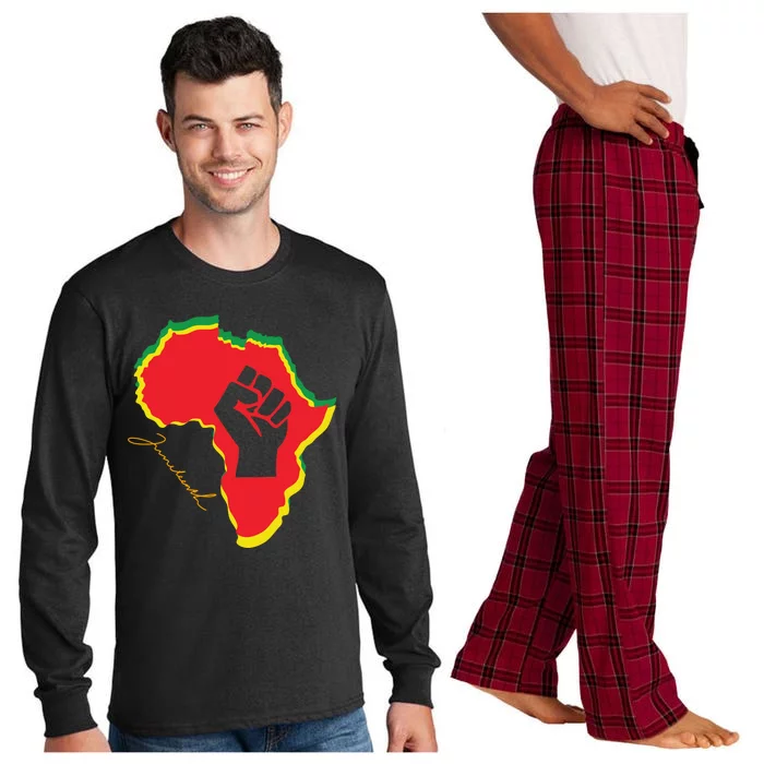 Juneteenth African American Pride Long Sleeve Pajama Set