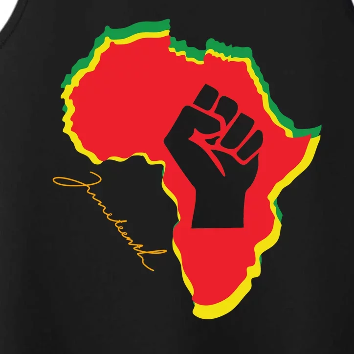 Juneteenth African American Pride Performance Tank