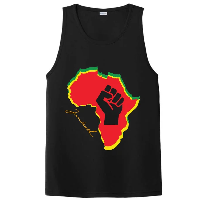 Juneteenth African American Pride Performance Tank