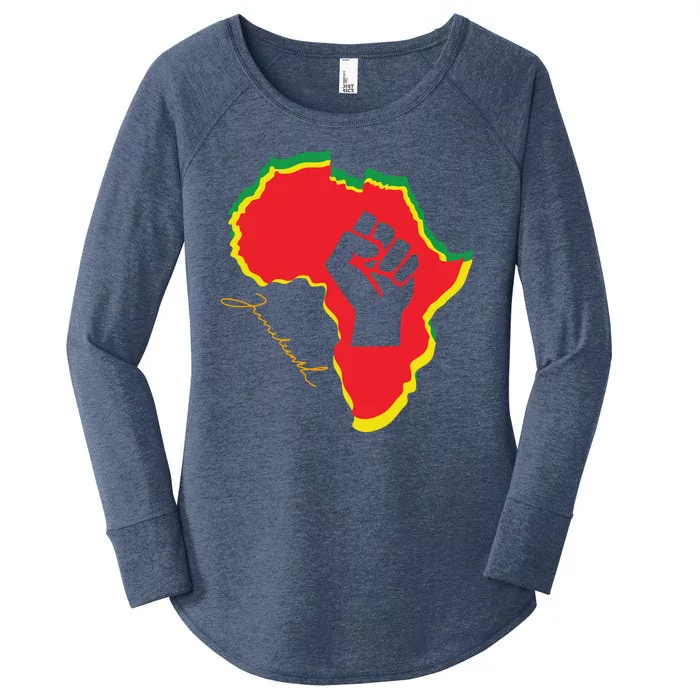 Juneteenth African American Pride Women's Perfect Tri Tunic Long Sleeve Shirt