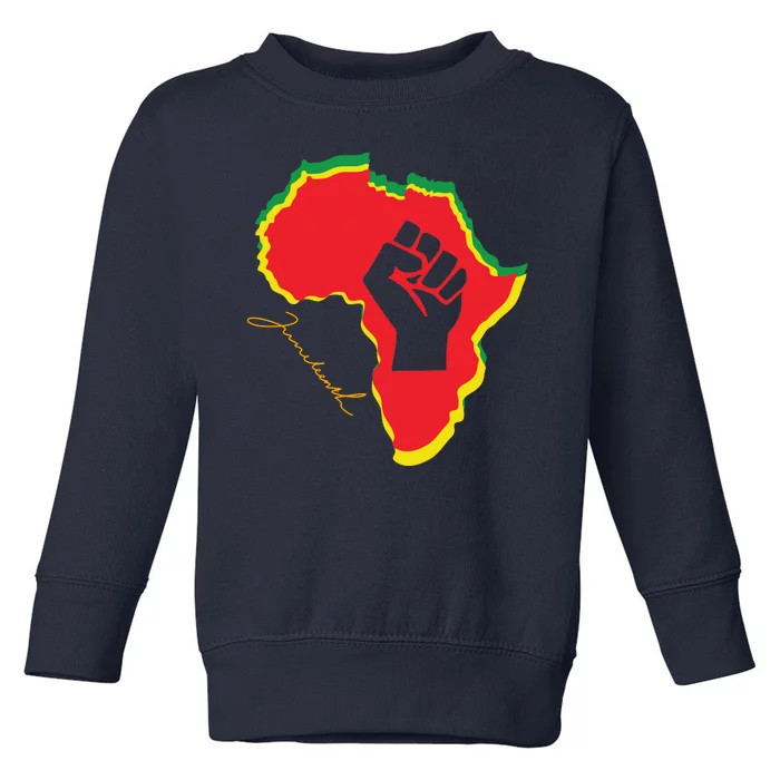 Juneteenth African American Pride Toddler Sweatshirt