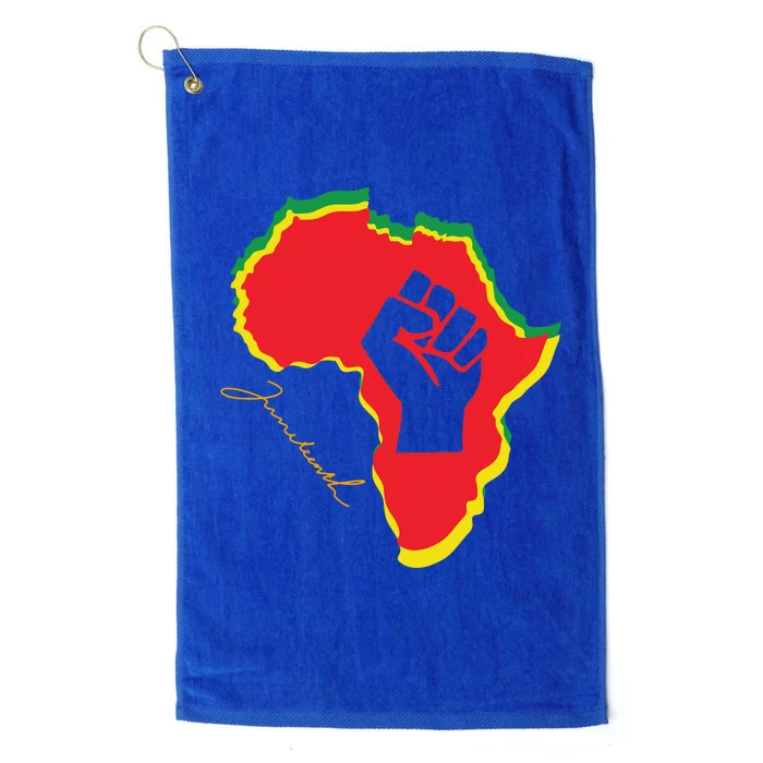 Juneteenth African American Pride Platinum Collection Golf Towel