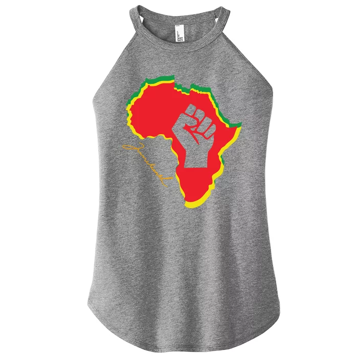 Juneteenth African American Pride Women’s Perfect Tri Rocker Tank