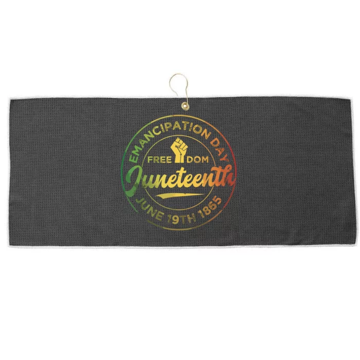 Juneteenth African American Black History June 19th 1865 Large Microfiber Waffle Golf Towel