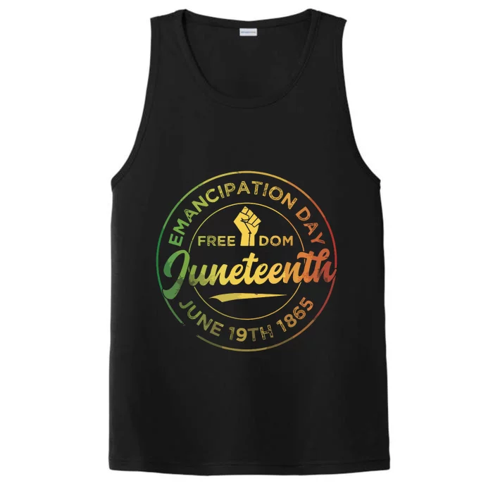 Juneteenth African American Black History June 19th 1865 Performance Tank