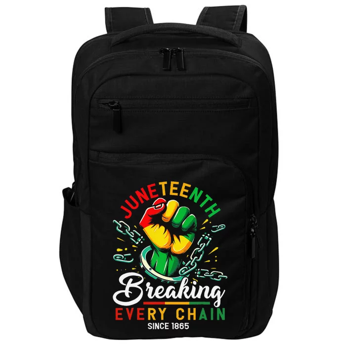 Juneteenth African American Freedom 1865 Impact Tech Backpack