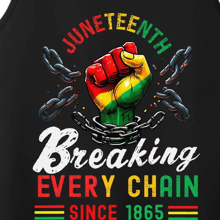 Juneteenth African American Freedom 1865 Performance Tank