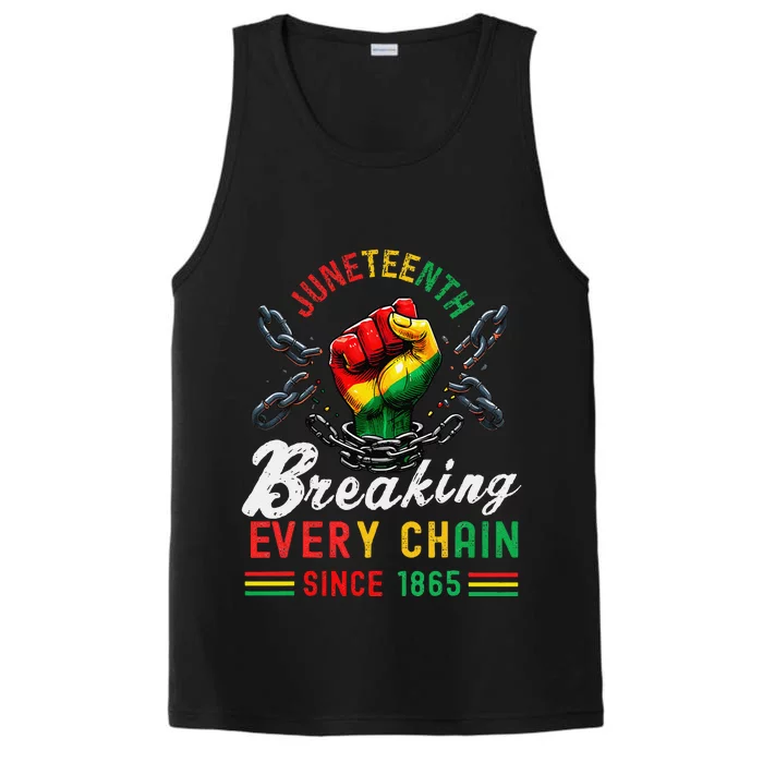 Juneteenth African American Freedom 1865 Performance Tank