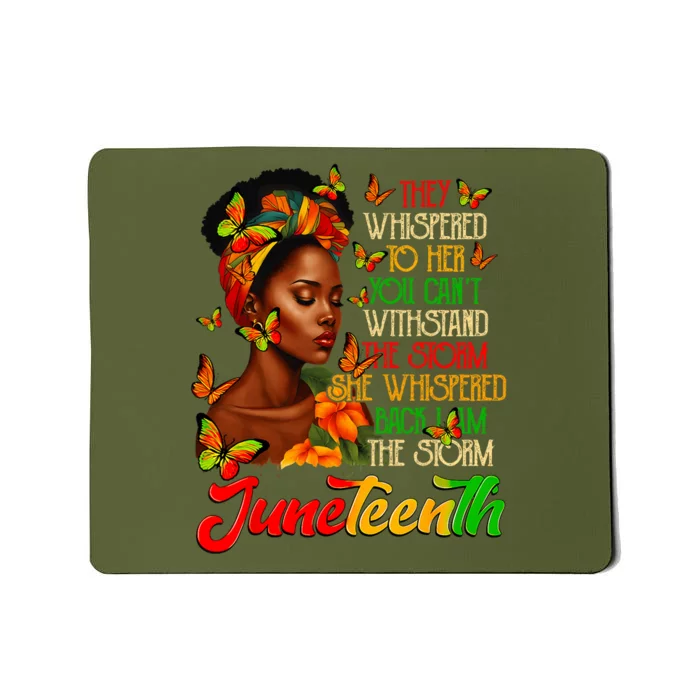 Juneteenth Afro American Black Women Black History Month Mousepad