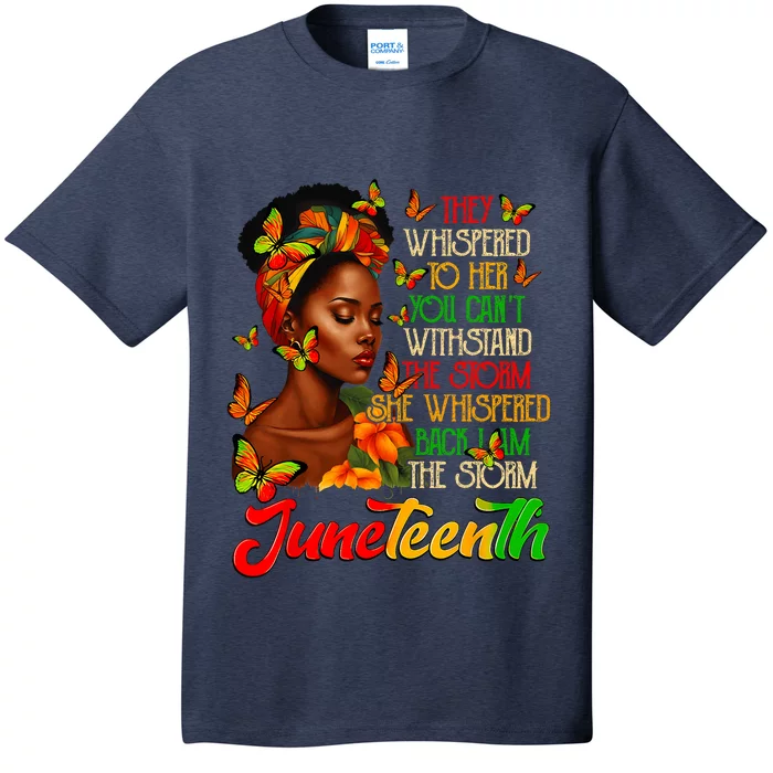 Juneteenth Afro American Black Women Black History Month T-Shirt