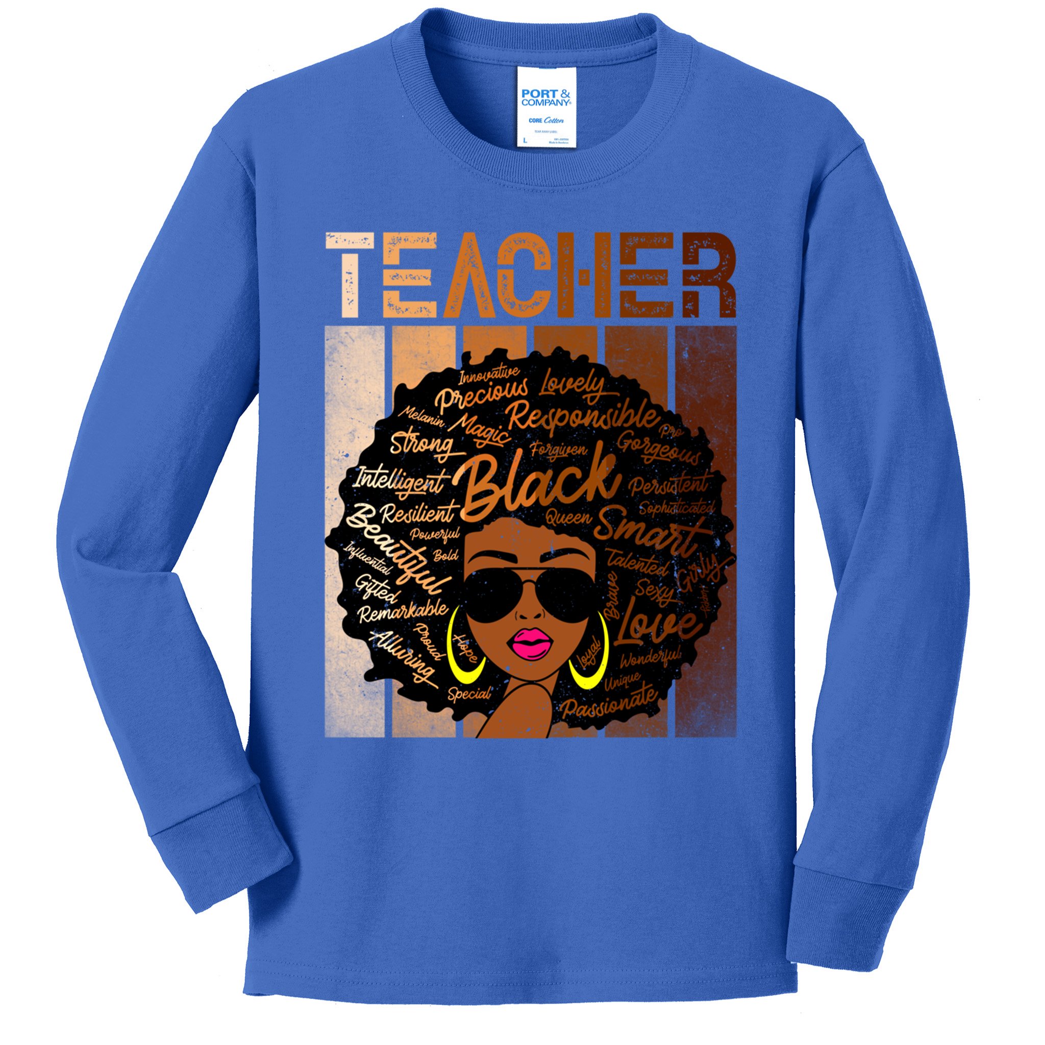 Juneteenth African American Black Smart Teacher Gift Kids Long