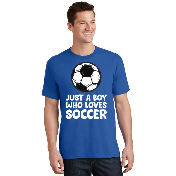 Just A Boy Who Loves Soccer Meaningful Gift T-Shirt