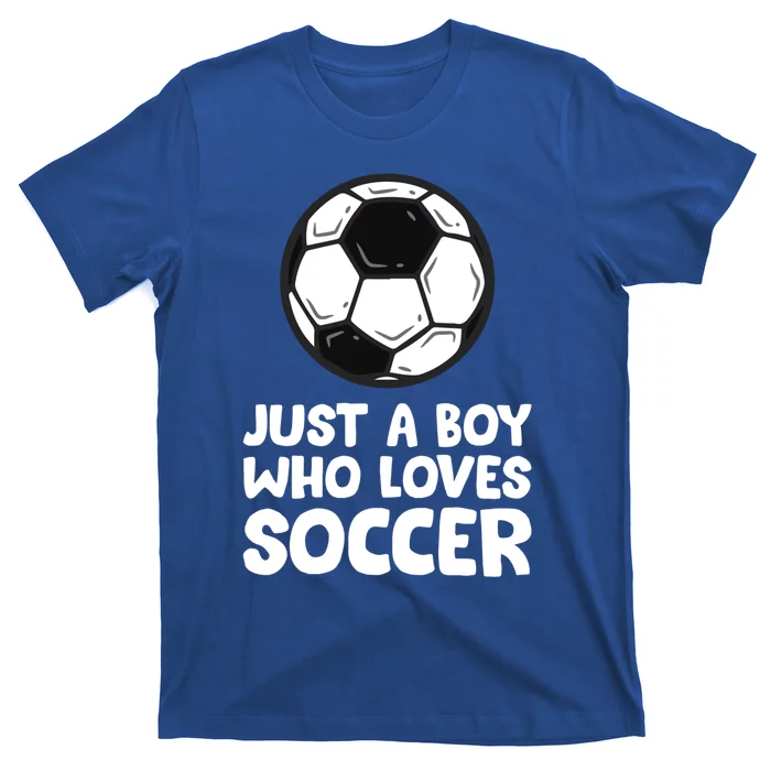 Just A Boy Who Loves Soccer Meaningful Gift T-Shirt