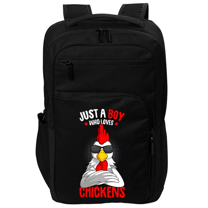 Just A Boy Who Loves Chickens Impact Tech Backpack