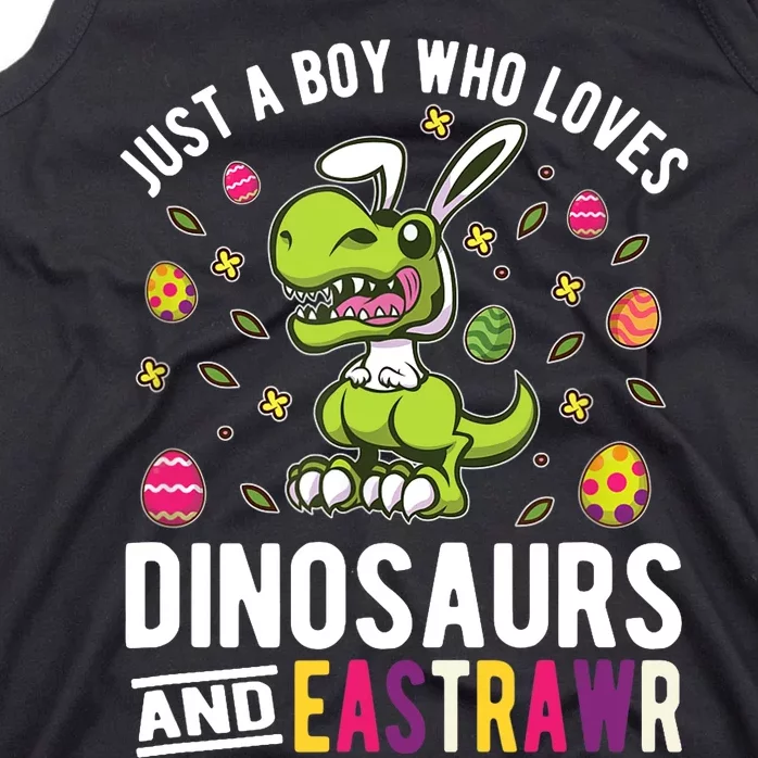 Just A Boy Who Loves Dinosaurs And Easter Tank Top