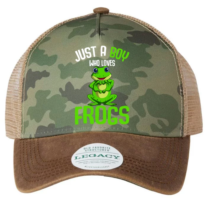 Just A Boy Who Loves Frogs Boy Frog Legacy Tie Dye Trucker Hat