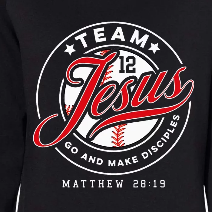 Jesus and Baseball Team Jesus Christian Matthew 2819 Verse Womens California Wash Sweatshirt