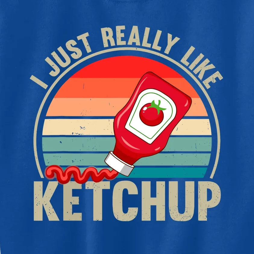 Just A Boy Who Loves K.E.T..C.H.U.P. Catsup Kids Sweatshirt