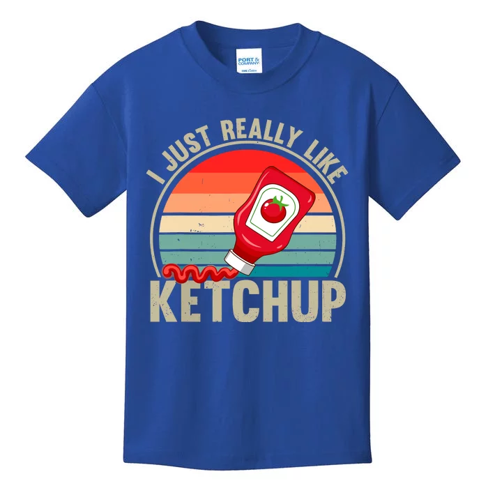 Just A Boy Who Loves K.E.T..C.H.U.P. Catsup Kids T-Shirt