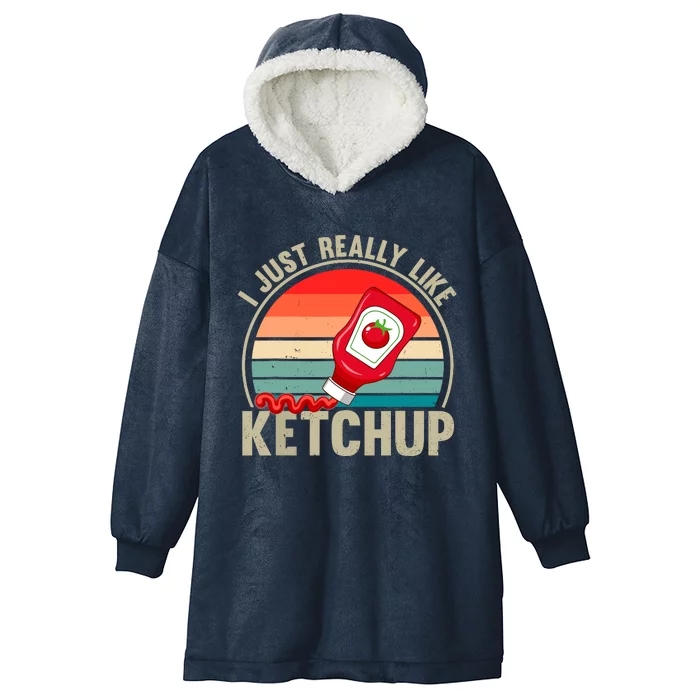 Just A Boy Who Loves K.E.T..C.H.U.P. Catsup Hooded Wearable Blanket