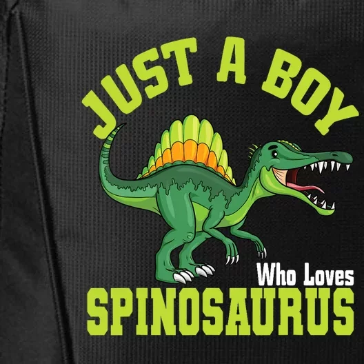 Just A Boy Who Loves Spinosaurus I Spinosaurus City Backpack