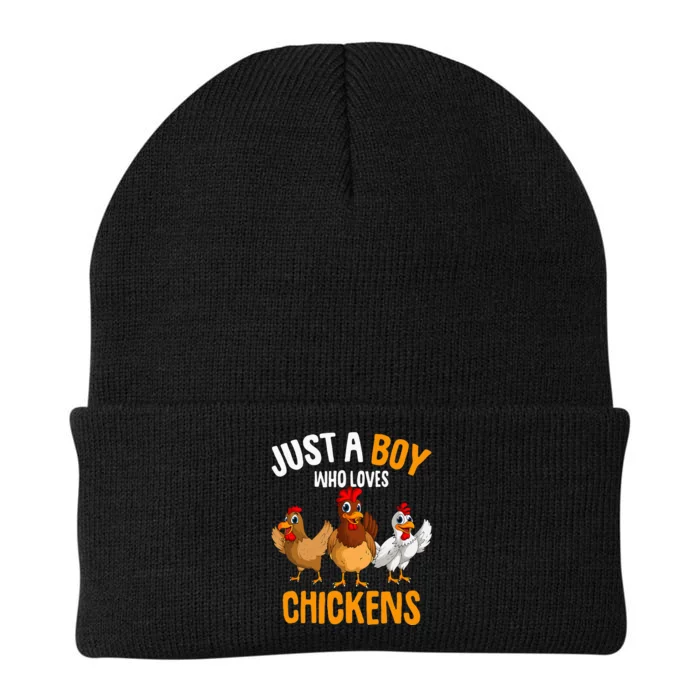 Just A Boy Who Loves Chickens Knit Cap Winter Beanie