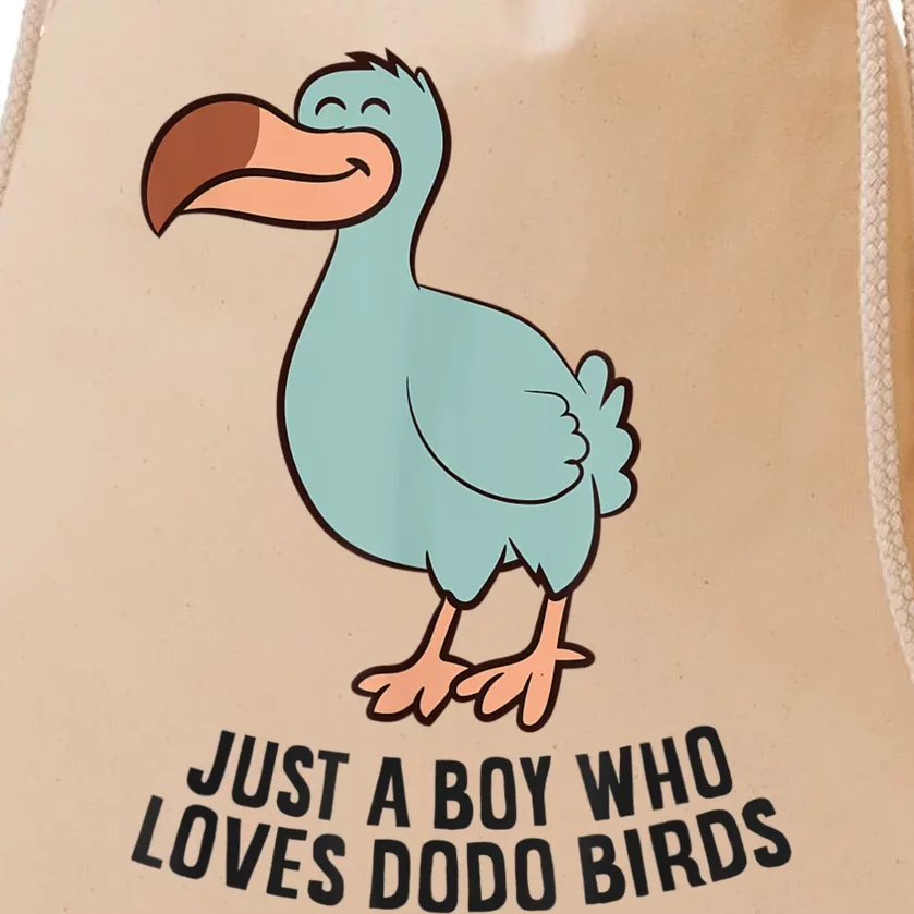 Just A Boy Who Loves Dodo Birds Drawstring Bag