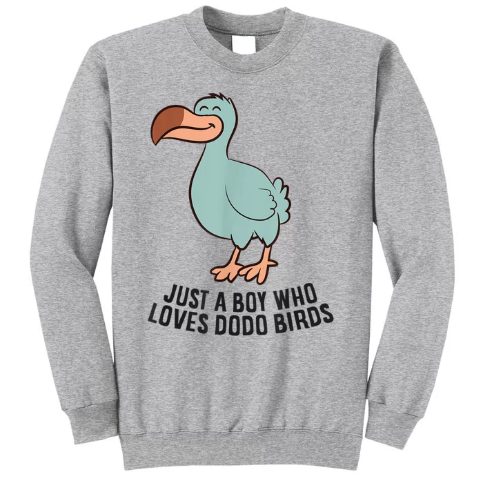 Just A Boy Who Loves Dodo Birds Tall Sweatshirt