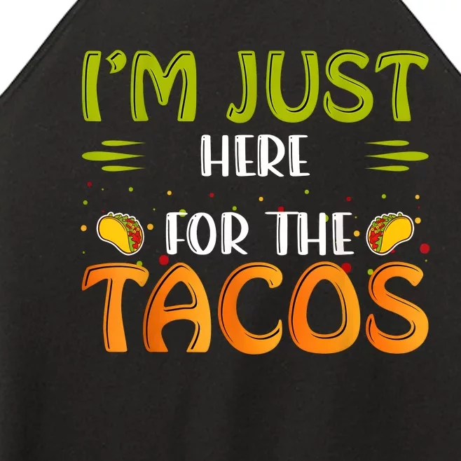 Just Here For The Tacos  4th Of July Women’s Perfect Tri Rocker Tank