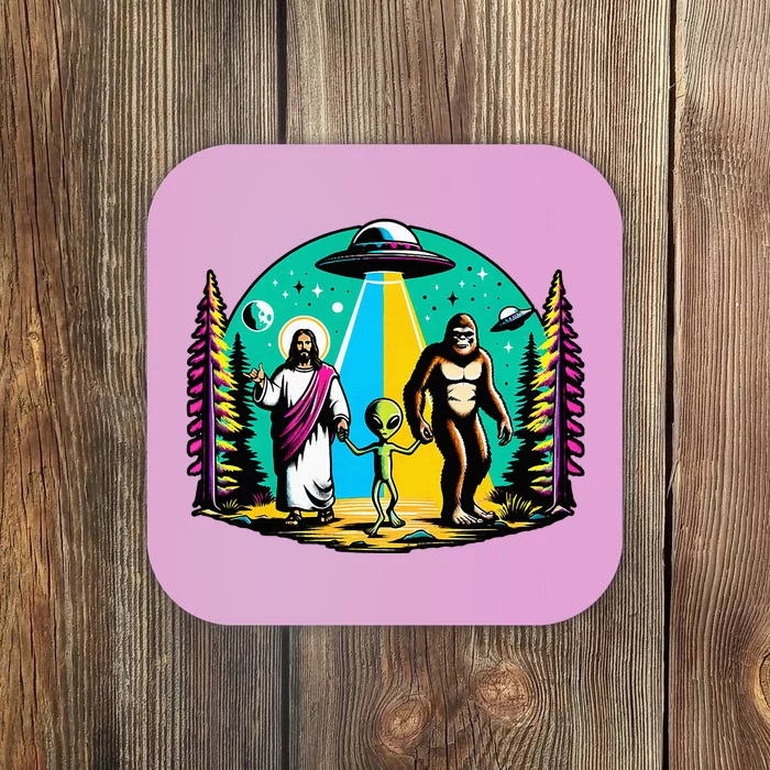 Jesus Alien Bigfoot And UfoS Coaster