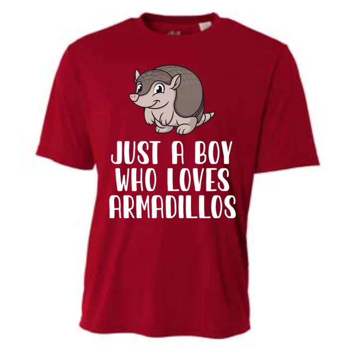 Just A Boy Who Loves Armadillos Cooling Performance Crew T-Shirt