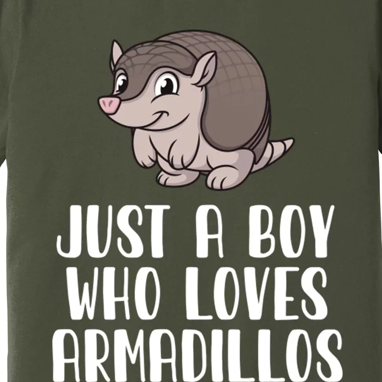 Just A Boy Who Loves Armadillos Premium T-Shirt