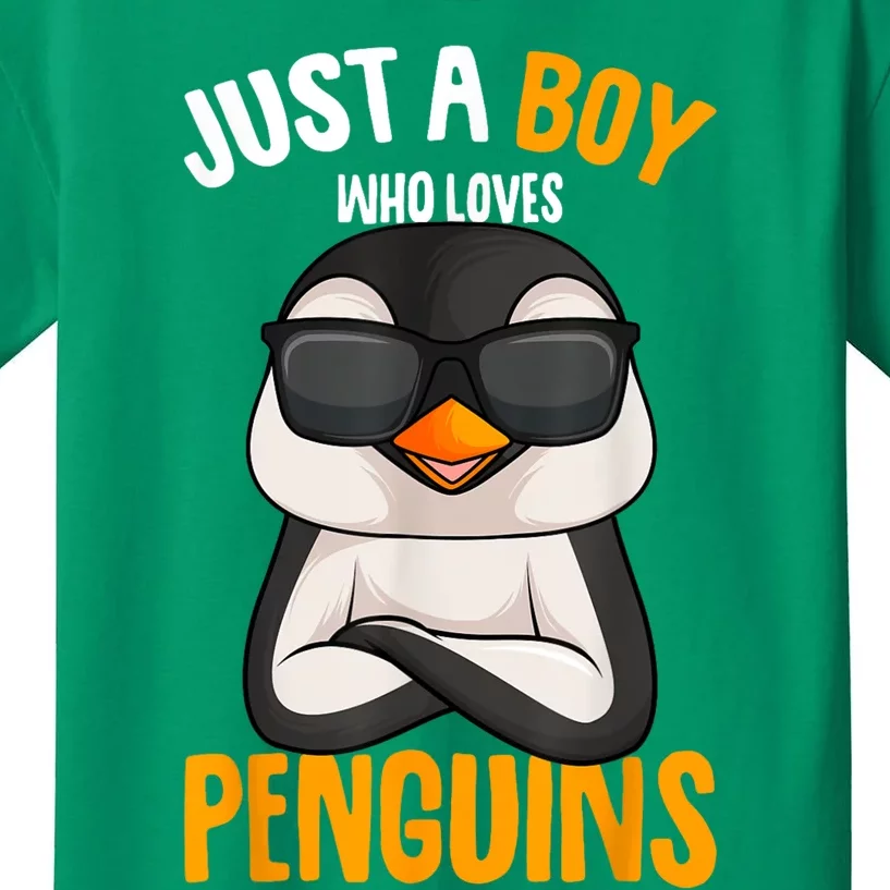 Just A Boy Who Loves Penguins Penguin Kids T-Shirt