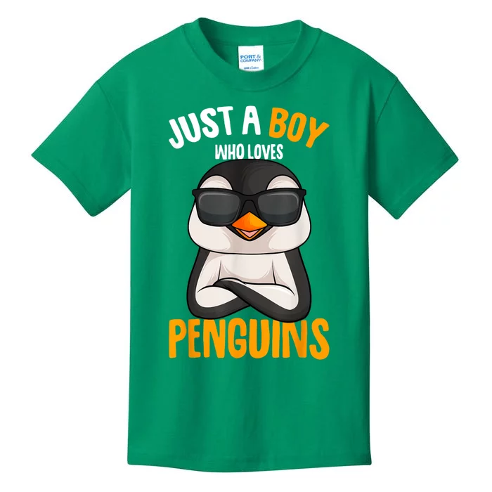 Just A Boy Who Loves Penguins Penguin Kids T-Shirt