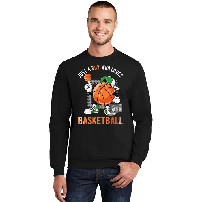 Just A Boy Who Loves Basketball Sweatshirt