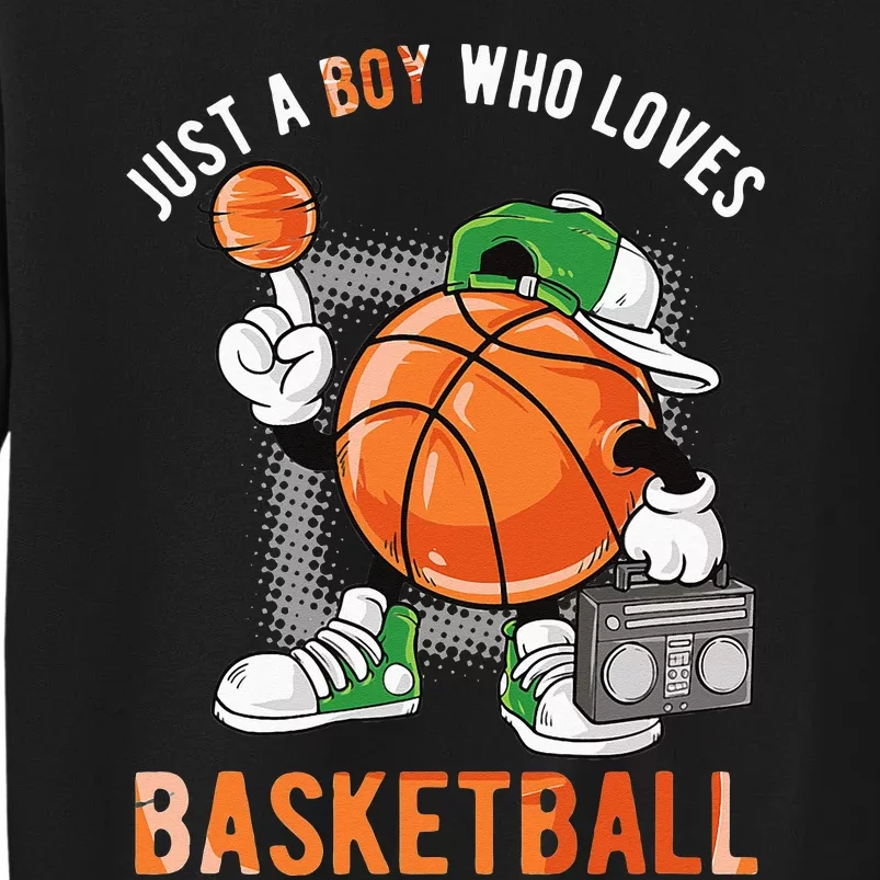 Just A Boy Who Loves Basketball Sweatshirt