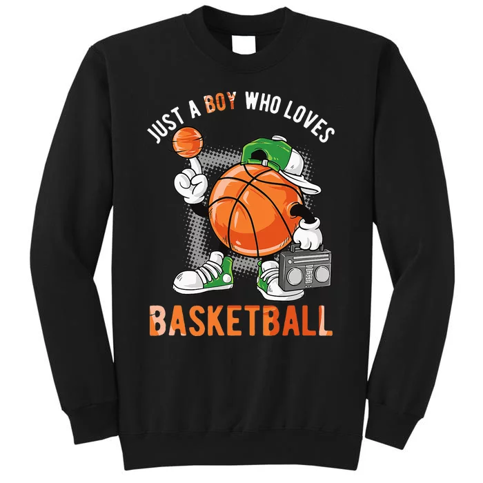 Just A Boy Who Loves Basketball Sweatshirt