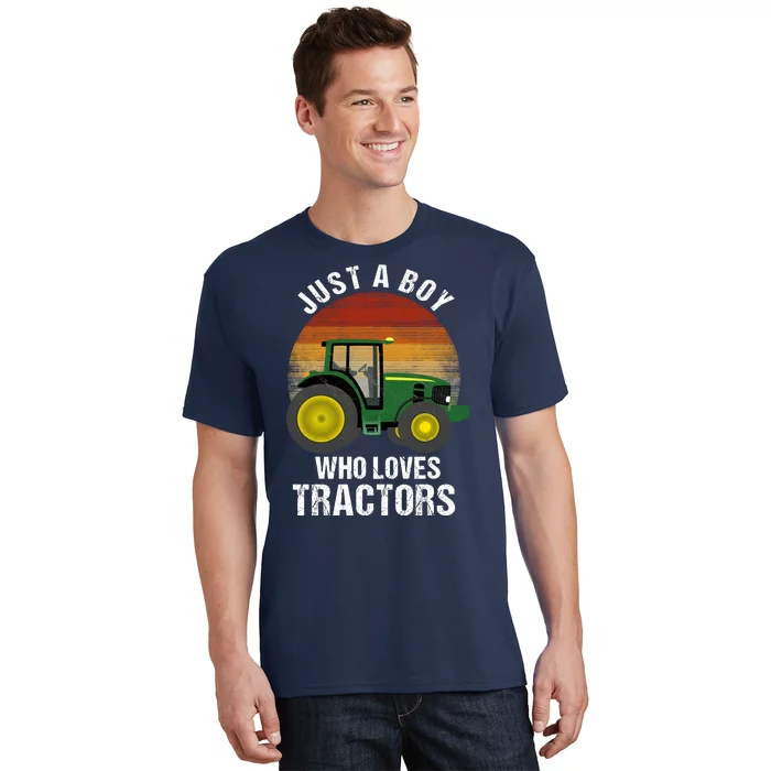 Just A Boy Who Loves Tractors T-Shirt