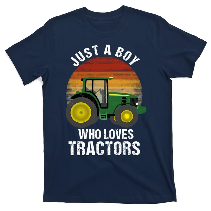 Just A Boy Who Loves Tractors T-Shirt