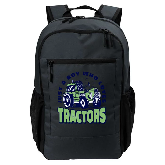 Just A Boy Who Loves Tractors Daily Commute Backpack