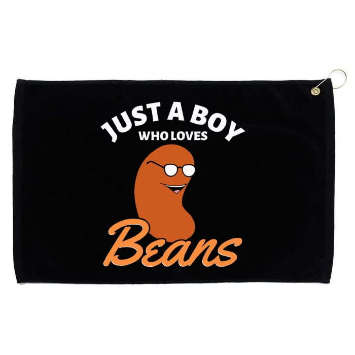 Just A Boy Who Loves Baked Beans Grommeted Golf Towel