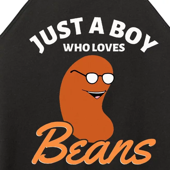 Just A Boy Who Loves Baked Beans Women’s Perfect Tri Rocker Tank