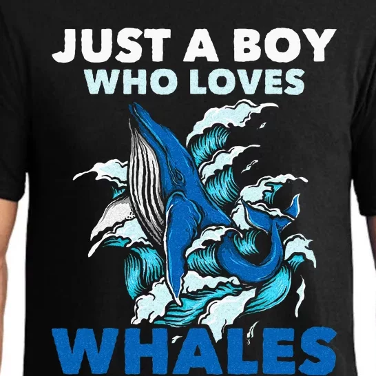 Just A Boy Who Loves Whales Marine Biologist Whale Lover Pajama Set