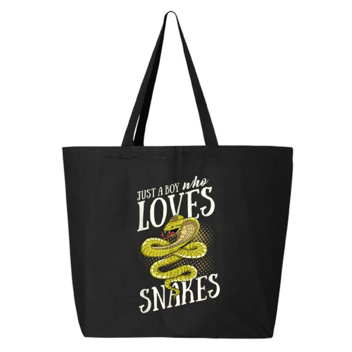 Just A Boy Who Loves Snakes Snake Lover Gift 25L Jumbo Tote