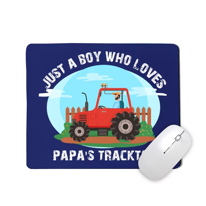 Just A Boy Who Loves Tractors Farming Mousepad