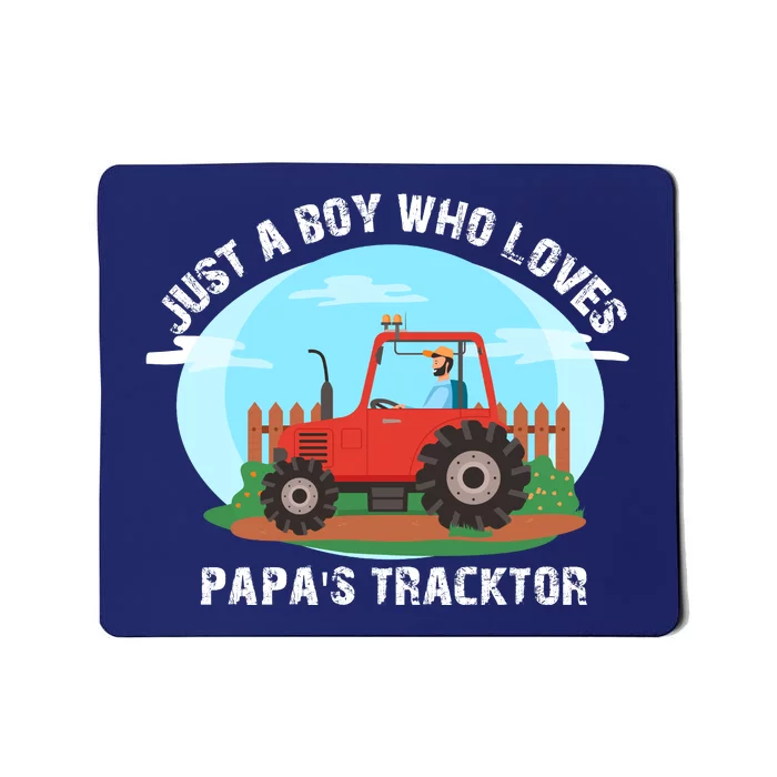 Just A Boy Who Loves Tractors Farming Mousepad